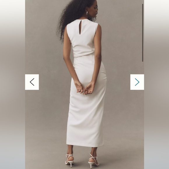 BHLDN Elegant White Wedding Dress - Picture 2 of 6